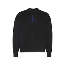 Ls Cttn Cashmere 3d Logo Crwnk S-11157 Black