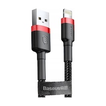 Baseus CALKLF-C19 Cafule 1.5 A Lightning Şarj Kablosu Siyah 2 M