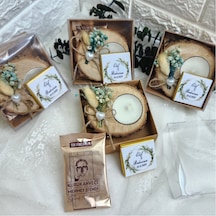 Söz Nişan Nikah Hediyelik Kütük Mumluk Kahve Ve Çikolat 15 Adet