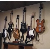 Gitar Tutucu, Gitar Duvar Askısı, Duvar Göstergesi İçin Gitar Askısı, Çıkarılabilir Gitarlar, Klasik Akustik Elektro Gitarlar İçin Duvar Askısı, Sağlam Enstrüman Kancası Tutucu, Aksesuar Siyah