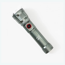 Gold Police Gp-216 Şarjlı El Feneri Güçlü Tg Led 2000 Lümen Çok Renkli