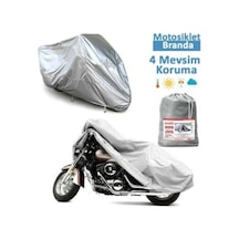 Piaggio Vespa 150 Arka Çanta Uyumlu Motor Branda Örtü Ekonomik Koruma Gri