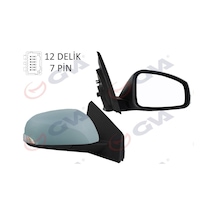 Dış Dikiz Aynası Sağ Megane-fluence 08 Elektrikli Isıtmalı Sinyalli Astarlı Konveks 7 Fiş Vm-6138ehpr