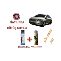 Fiat Linea Çöl Grisi 261 Rötüş Boyası + Parlak Vernik Seti
