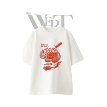 Thewert Different Not Less Tasarım Baskılı Ünisex Beyaz Oversize T-shirt