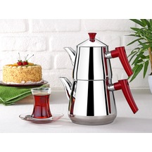 Gümüşer Piramit Çaydanlık Orta 1,0 / 2,0 Lt