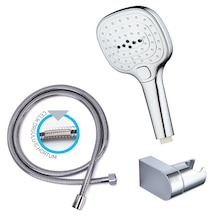 Yapıtaşı Yt261 Limon Banyo Duş Seti Butonlu 3fonksiyonlu Krom