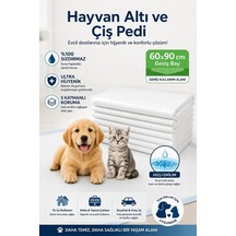 Kedi Köpek Pedi Hijyenik Tuvalet Eğitimi Pedi, 60x90 Cm, 5 Adet