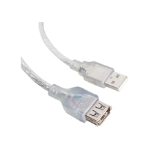Usb Uzatma Kablosu 1.5 Metre 2.0v Şeffaf 4767