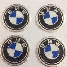 Bmw Logolu Jant Göbeği Sticker 60Mm