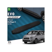 S-dizayn Citroen Berlingo 3 Evo Siyah Yan Basamak 203 Cm 2018 Üzeri A+ Kalite