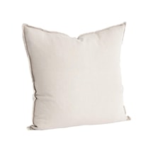 Graciella Collection%100 Keten Kuş Tüyü Dolgulu Püsküllü Yastık, 1 Adet 1'li Paket Doğal