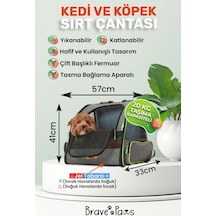 Brave Paws Kedi Ve Köpekler Için Piramit Xl Taşıma Çantası - Geniş Alan Havalandırmalı Seyahat Çantası