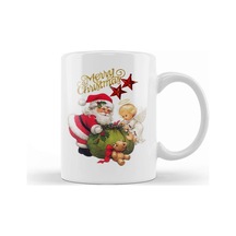 Yılbaşı Yeni Yıl Konseptli Noel Baba Christmas Kupa Bardak Porselen Karışık