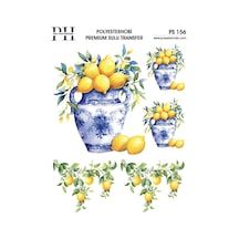 Polyesterhobi Premium Sulu Transfer 25x35 Cm Limon Desenli Ps 156