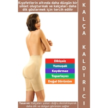 İz İç Göstermez Popo Bel Göbek Toparlayıcı Yumuşak Konforlu Kadın Dikişsiz Kalça Kaldırıcı Korse Ten