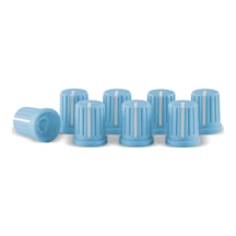 Reloop Knob Cap Set Blue Set Of 8 Neon Renkli Dj Knob Caps