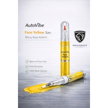 Peugeot Rötuş Boya Kalemi Faro Yellow Sarı 2si1arada Çizik Giderici