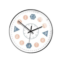 Pazly Suntek Siyah-kenarlık-b Sessiz Saati Inç Duvar Dekoratif 8 Uz Siyah