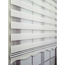 Bbb Mikro Pliseli Stor Zebra Perde Beyaz Mz483
