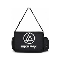 Sevbano Linkin Park Rock Metal Müzik Grubu Baskılı Unisex Okul, Spor, Ofi Siyah