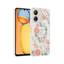 Poco C65 Kılıf Kamera Korumalı Desenli Zore Klip Kapak - Beautiful -