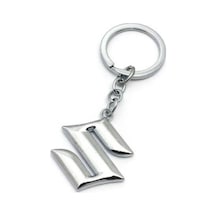 Suzuki Uyumlu Logolu Anahtarlık Metal 3D Krom Araba Anahtarlığı