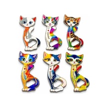Magicool Kedi Tasarımı İstanbul Temalı Buzdolapı Süsü Magnet Alk5409