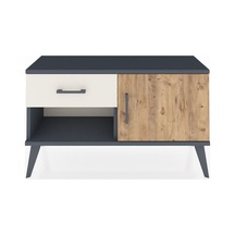 Arges Şifonyer Tek Raflı Tek Çekmeceli Tek Kapaklı 88x30x48 Antrasit-çam/aytaşı Çam/aytaşı