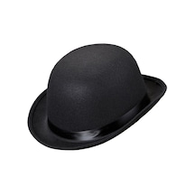 Charlie Chaplin Stil Yetişkin Şapkası Siyah Melon Parti Şapkası Çocuk