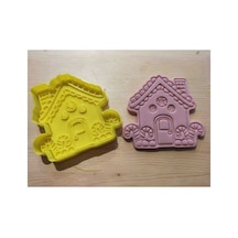 Şekerli Ev Kurabiye Kalıbı - 2 Parça 9x8 Cm Gıdaya Uygun Diğer