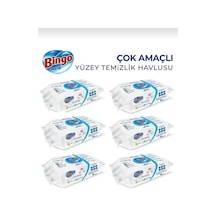 Bingo Beyaz Sabun Katkılı Yüzey Temizlik Havlusu 6 x 96'lı