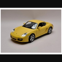 Welly 1:18 Porsche Cayman S Model Araba Sarı Renk