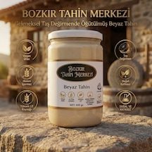 Bozkır Tahin Merkezi Beyaz Taş Değirmen Tahini 600 Gr Doğal & Vegan