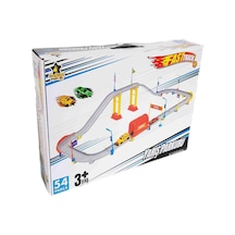 Erdem Toys Garaj Otopark Yarış Seti Metal Arabalı (54 Parça)