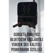 Powerbankli Bluetooth Kulaklık Yüksek Ses Kaliteli Kablosuz -