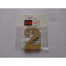 7Cm Altın Sarı No:2 Kapı Daire Masa Dolap Posta