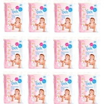İpek Maxi Bebek Temizleme Pamuğu 60'lı 12 Paket