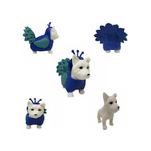Dress Your Puppy Kostümlü Esneyen Figürler Köpek Tavus Kuşu Isviç