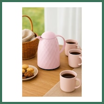 En-cag 1 Lt Akrilik Soft Pembe Çay Termosu 12 Saat Sıcak 24 Saat Soğuk Bss