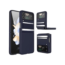 Samsung Galaxy Z Flip 4 Kılıf Belt Flip Kapak - Lacivert