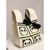 Teendream Panda Baskılı Shopper Çantası 338835622 Açık Pembe