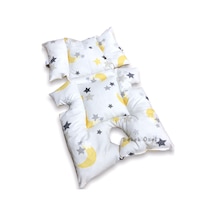 Bebek Puset Ve Oto Koltuk Minderi Bel Destekli Sarı Hilal/Puanlı