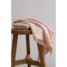 Ivory Somon Fitilli Mikro Fiber %100 Pamuk 2li El Yüz Havlusu Set Somon