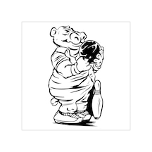 Bowling Folyo Sticker 60cm Uzunluk Siyah