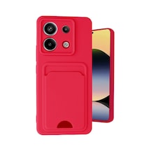 Redmi Note 13 Pro 5g Kılıf Kelvin Kartvizitli Silikon - Kırmızı İtdark1283