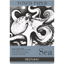 Fabriano Toned Paper Çizim Defteri 120G 50 Yaprak 21X29.7 Cm Sea