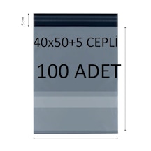 40x50+5 100 Adet Cepli Kargo Poşeti Cac Plastik