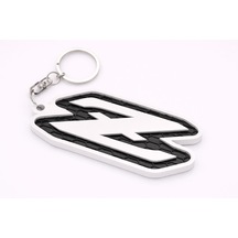 3d Baskı M Logo Anahtarlık Kabartmalı Modern Tasarım, Dayanıklı Araba & Motor Anahtarlık Aksesuarı