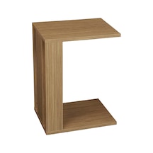 Single C Yan Servis Sehpa Bambu / Tekerlekli Laptop Sehpası